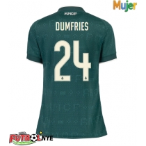 Camiseta Real Madrid Denzel Dumfries #24 Visitante Equipación para mujer 2026-27 manga corta
